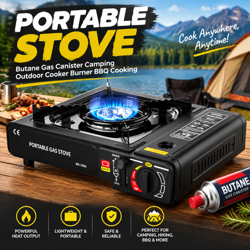 Portable butane gas stove - portable,