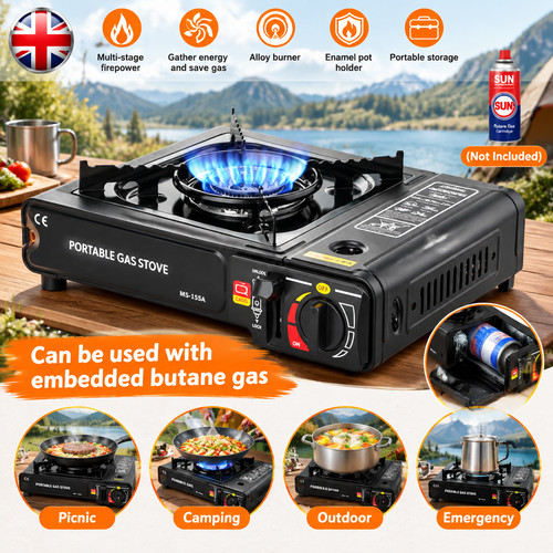 Portable butane gas stove - butane,