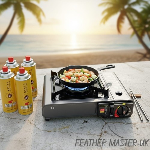 Portable butane gas stove - gas,