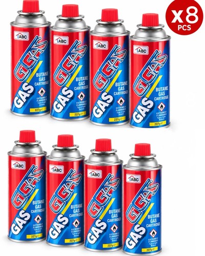 Butane gas bottles camping - 8x,