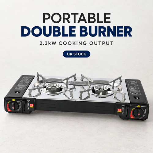 Portable double burner - portable,